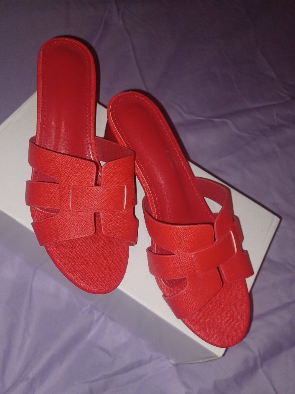 Red sandals